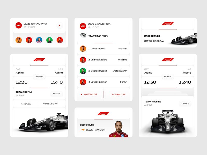 Widgets - Formula One