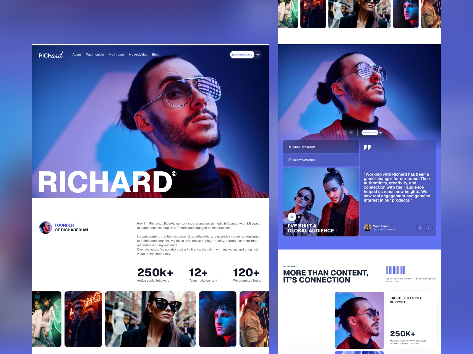 ShineSpace — Social Media Influencers Website Image 0