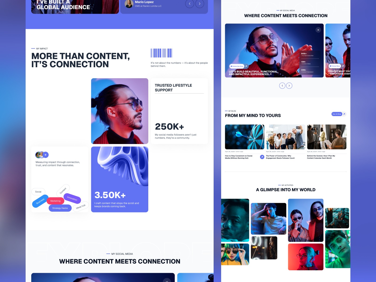 ShineSpace — Social Media Influencers Website Image 1