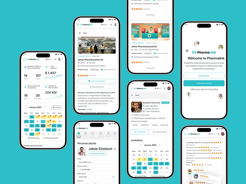 PharmaLink - Mobile App Experience