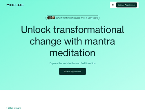 Mindlab Framer Website