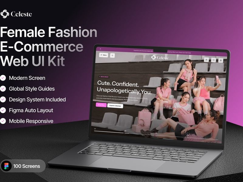 Celeste - Fashion E-Commerce Web UI Kit - Ecommerce design asset by UI8