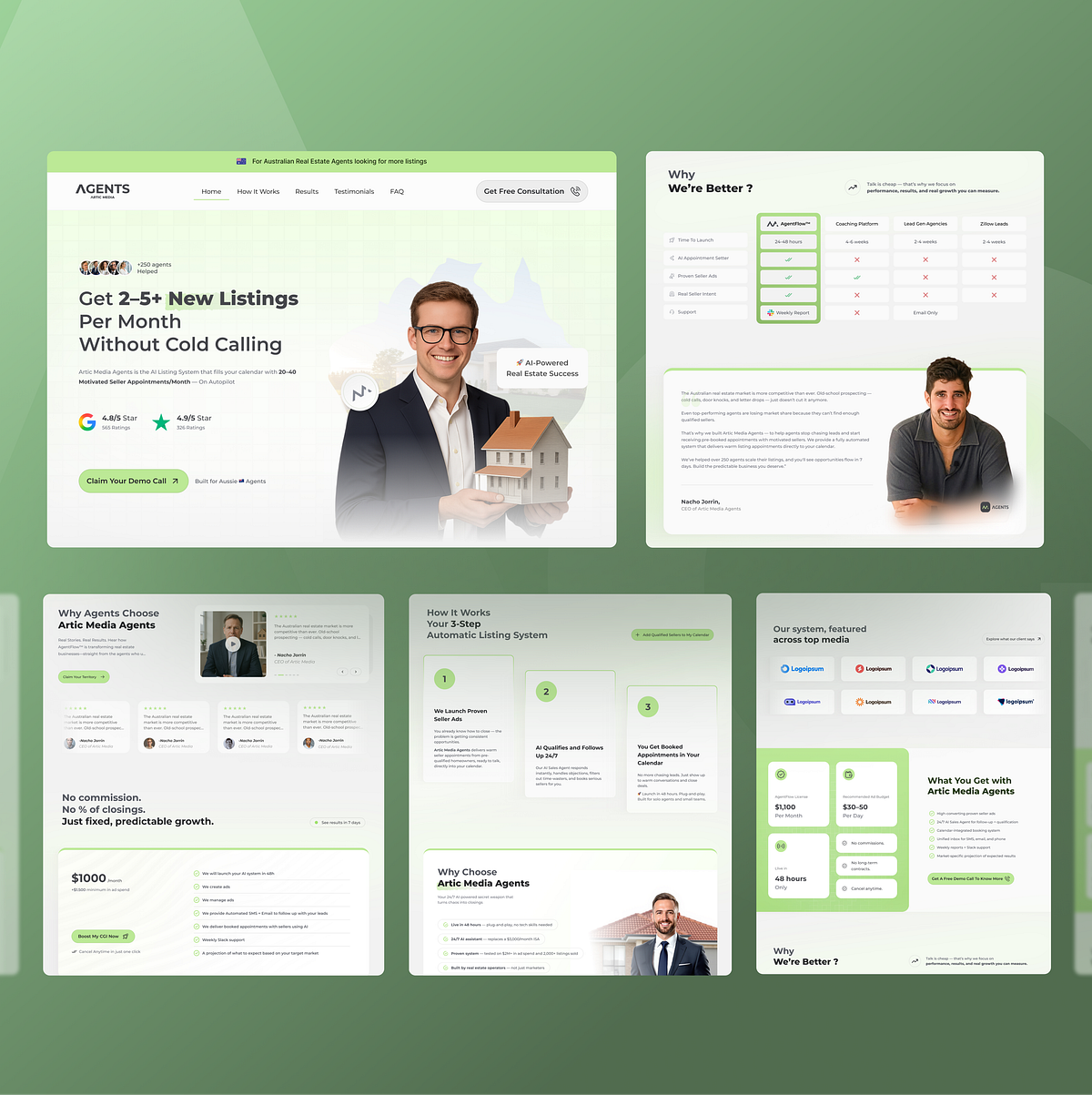 AI-Powered Real Estate Website UI Redesign Image 2