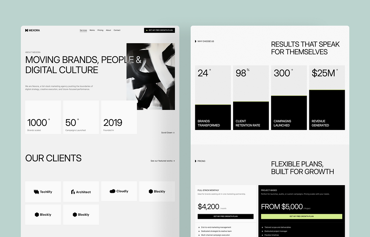 Mexora: Conversion Focused Template for Agencies & Consultants Image 0