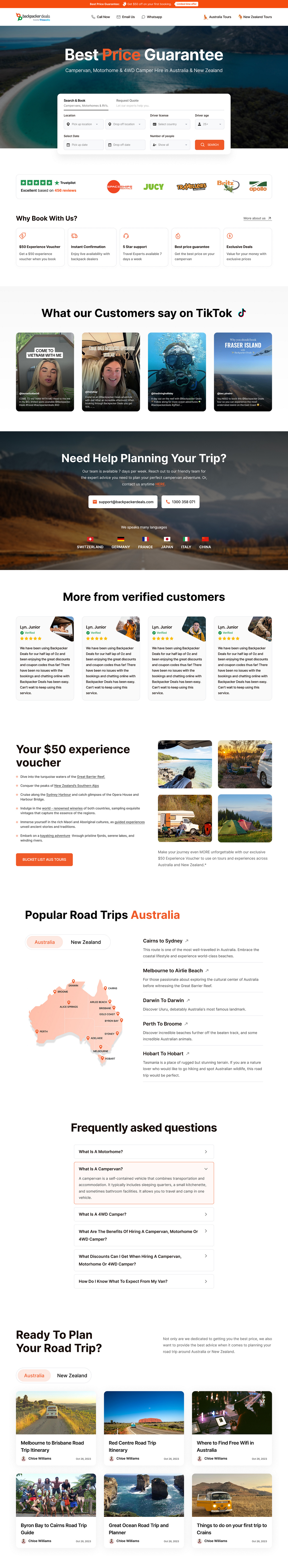 Backpacker Deals — Experience-First Travel Redesign Image 1
