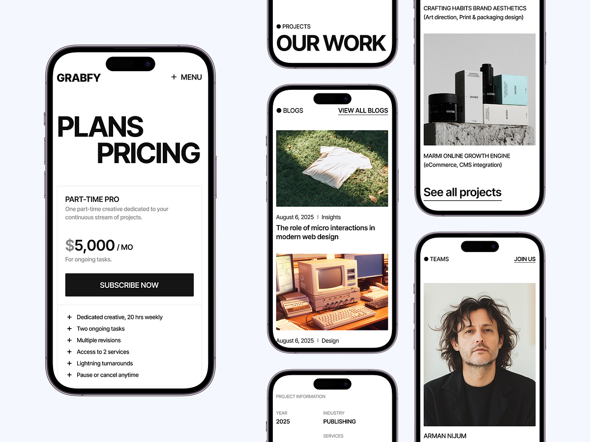 Grabfy – Conversion-First Agency Website Template Image 1