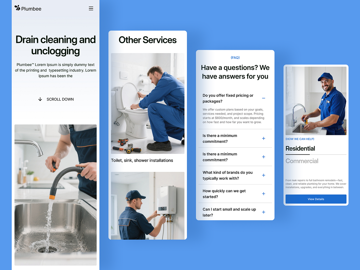 Plumbee - Mobile-First Experience for Emergency Services Image 0