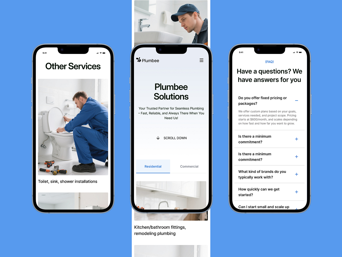 Plumbee - Mobile-First Experience for Emergency Services Image 1