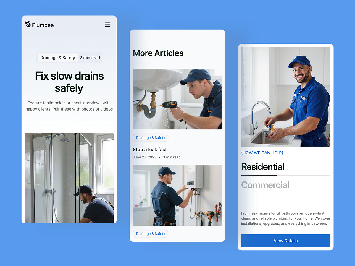 Plumbee - Mobile-First Experience for Emergency Services Image 2