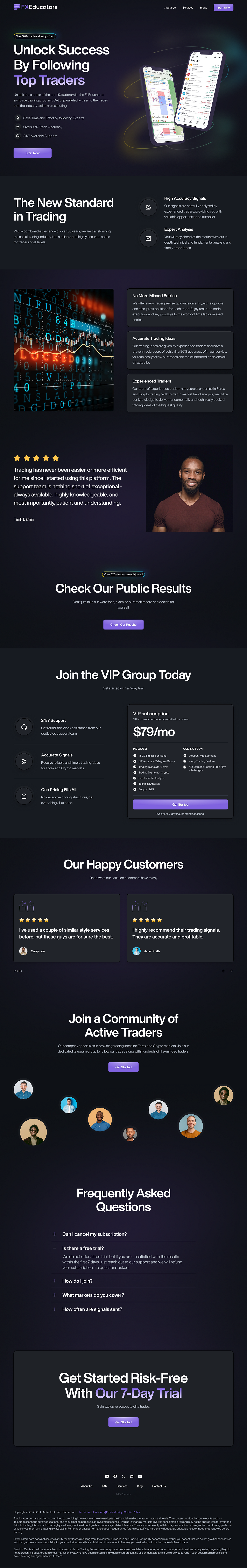 Complete Case Study: FX Educators Webflow Development Image 2