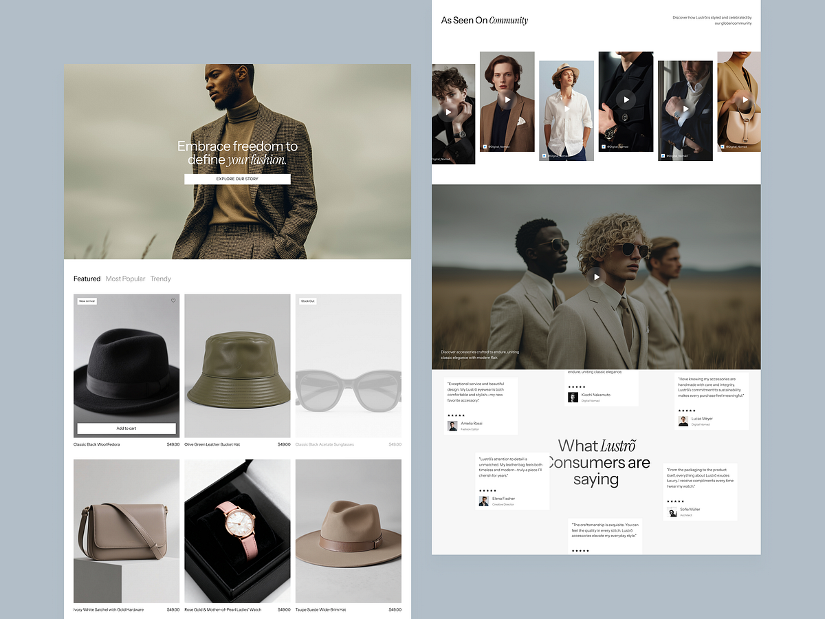 Lustro — Premium Fashion & Jewelry E-commerce Store Image 0