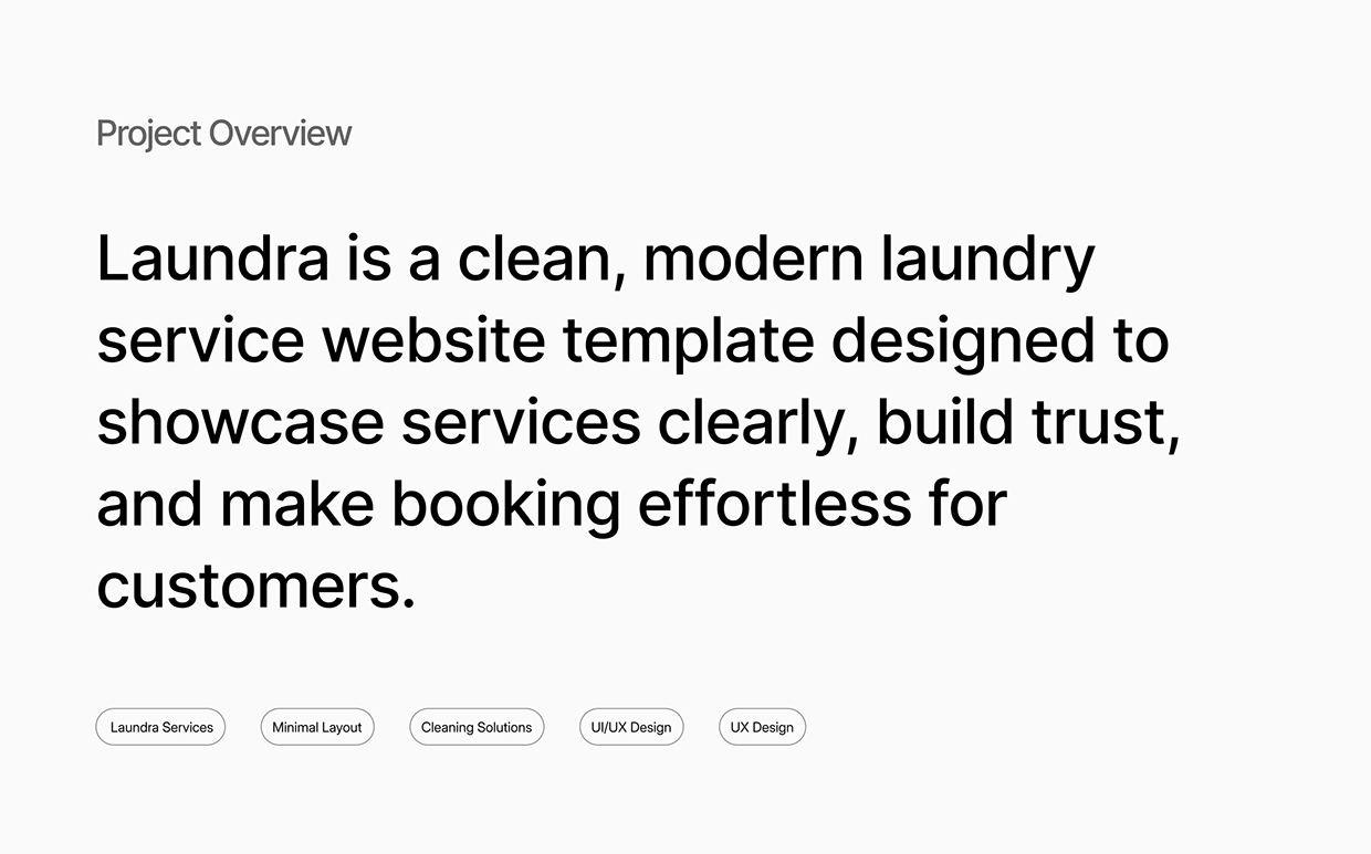 Laundra — Laundry & Dry Cleaning Website Template Image 0
