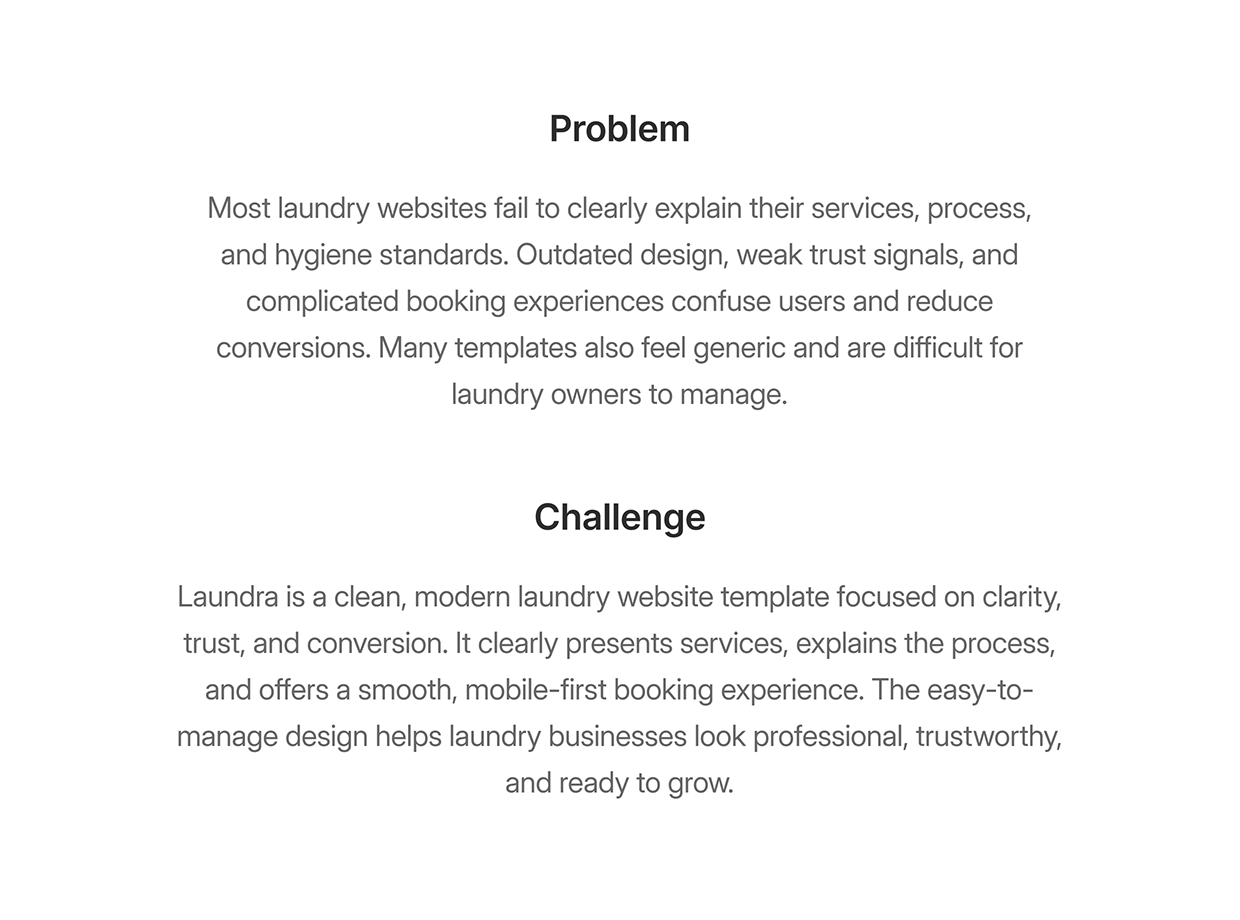 Laundra — Laundry & Dry Cleaning Website Template Image 3