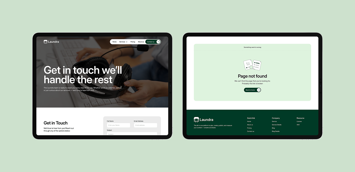 Laundra — Laundry & Dry Cleaning Website Template Image 8