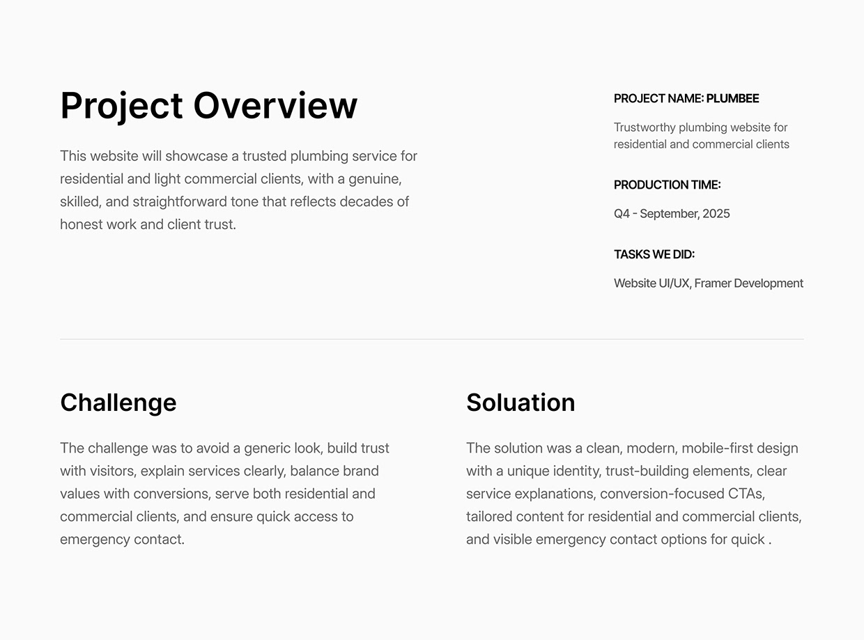 Plumbing & Home Services Website Template Image 0