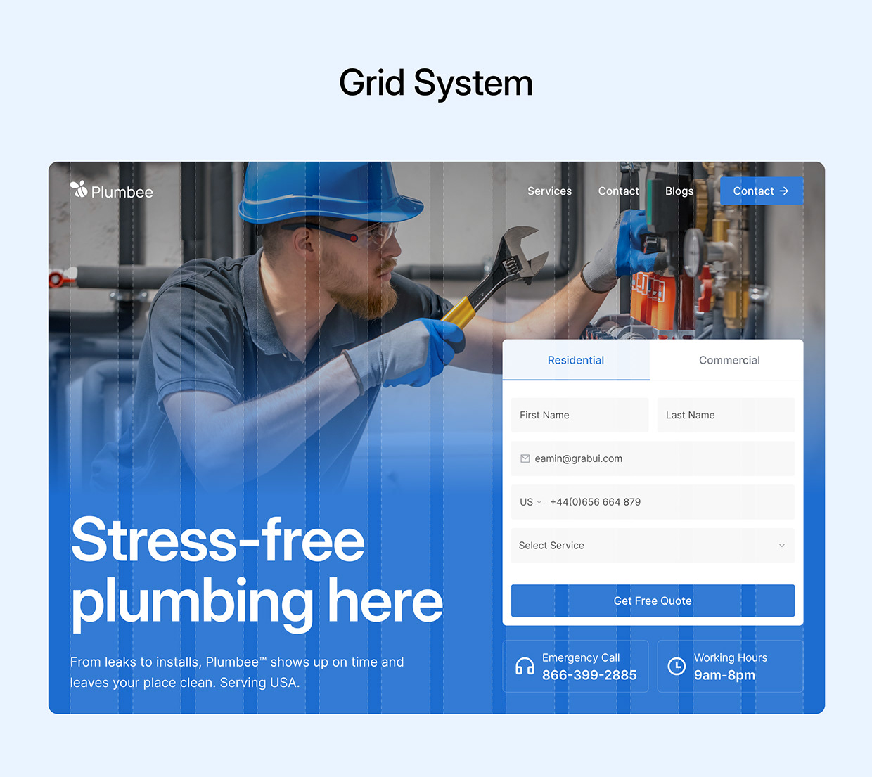 Plumbing & Home Services Website Template Image 3