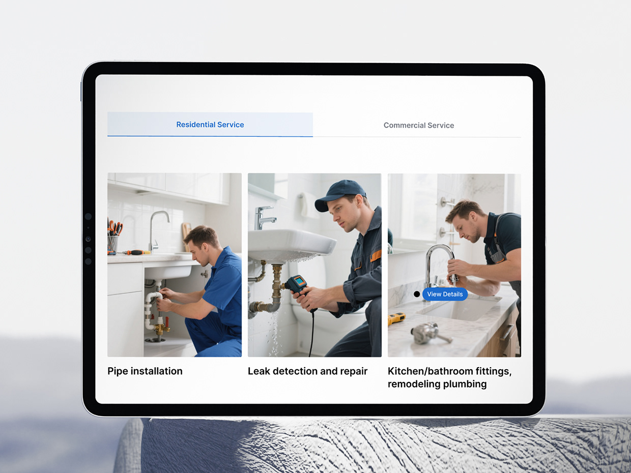 Plumbing & Home Services Website Template Image 9