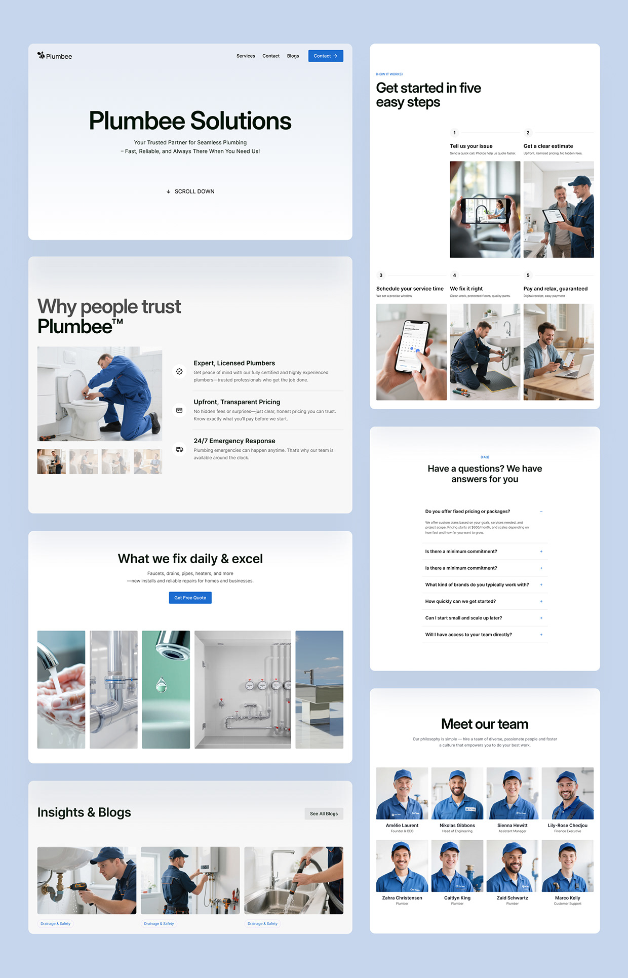 Plumbing & Home Services Website Template Image 12