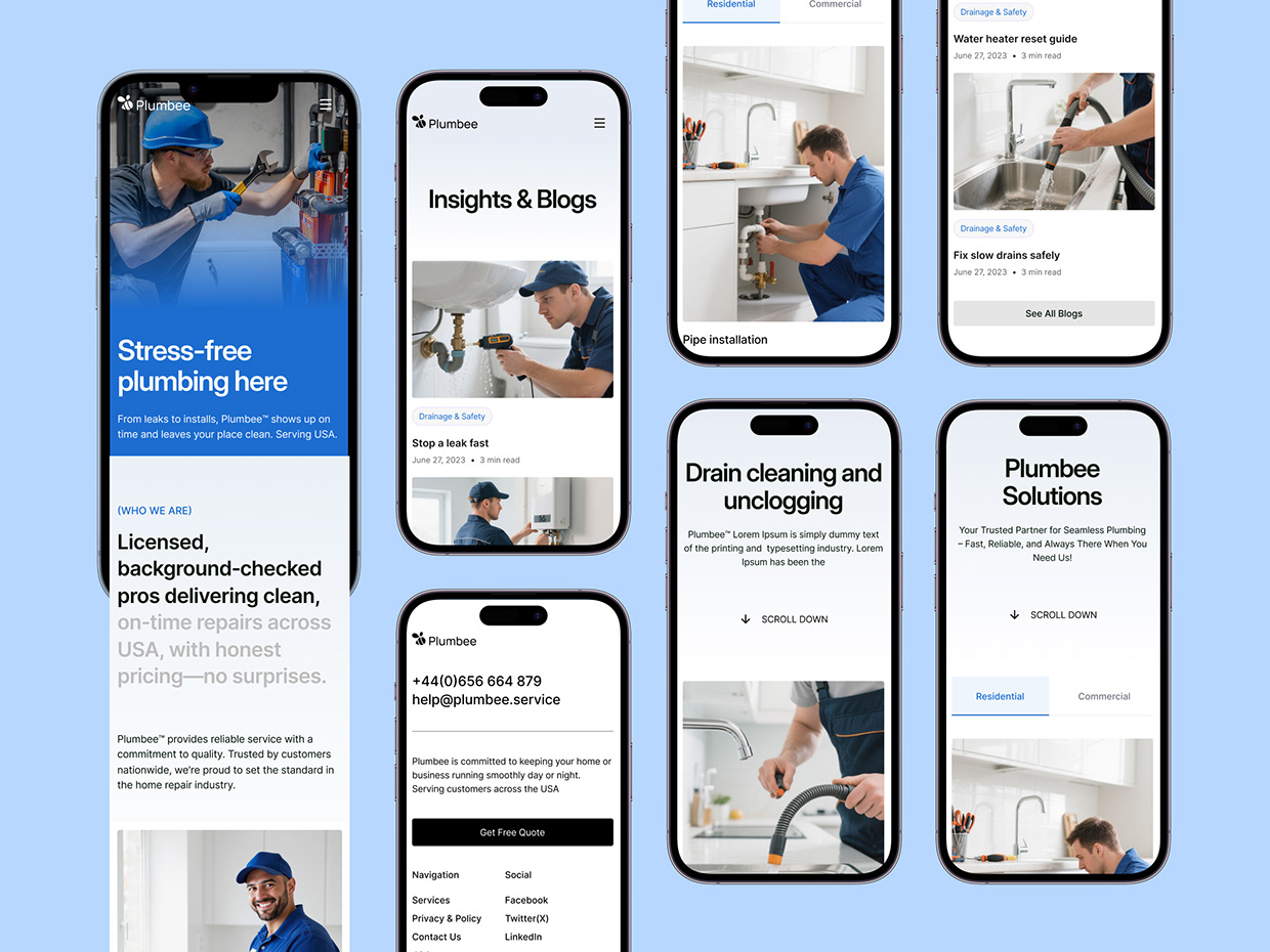 Plumbing & Home Services Website Template Image 14