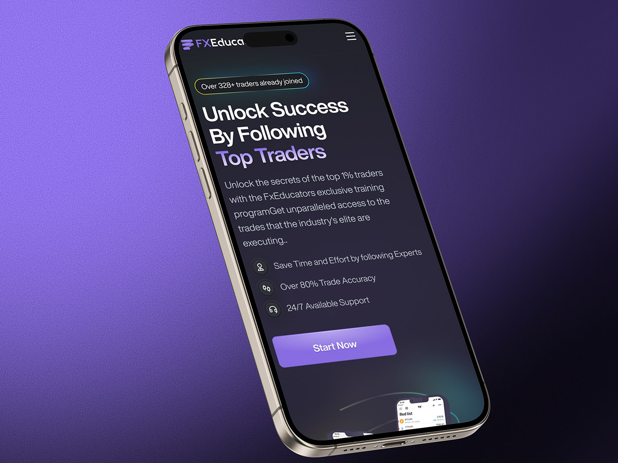 FX Educators: Fintech Trading Platform & App Design Image 8