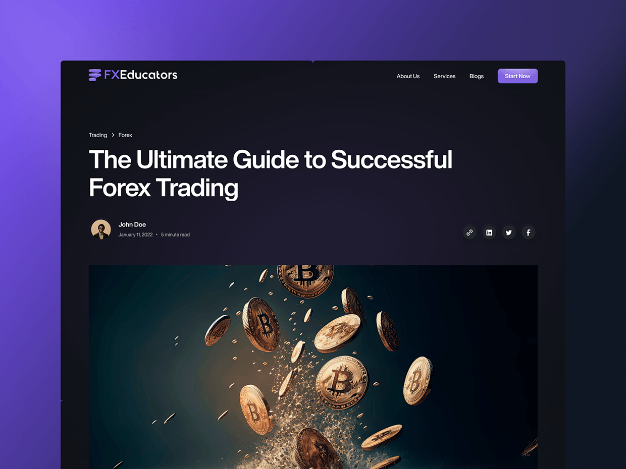 FX Educators: Fintech Trading Platform & App Design Image 9
