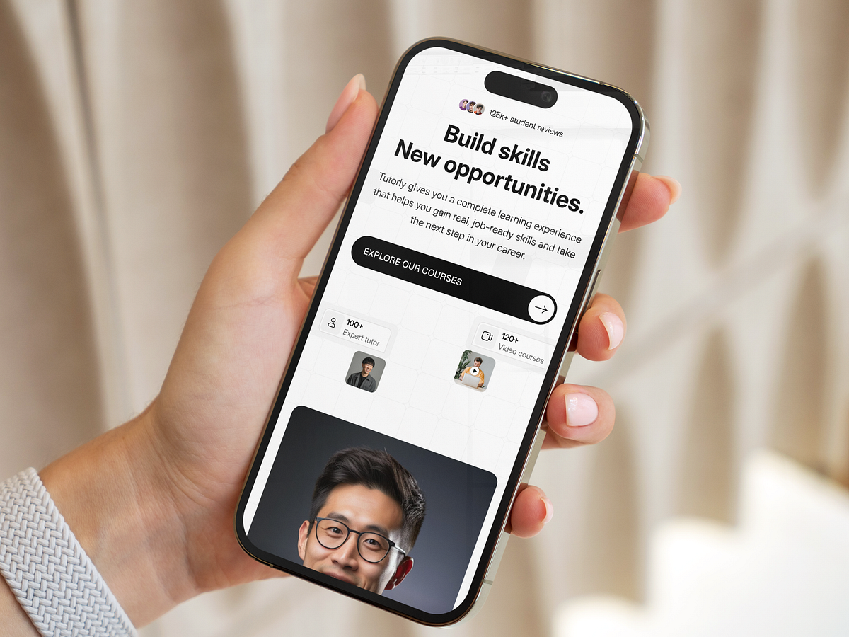 Mobile Responsive UX/UI for E-Learning Platform