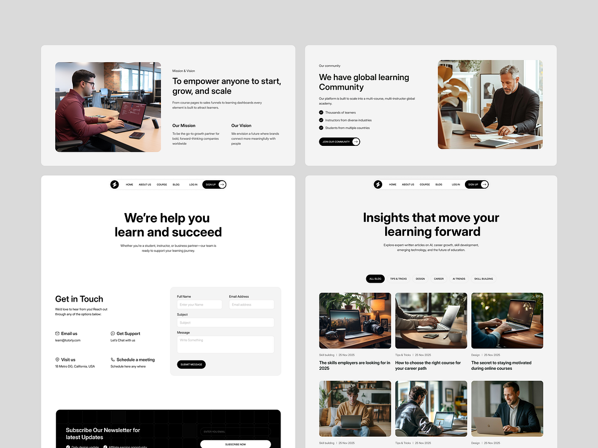 Tutorly — Course Dashboard & Inner Page UI UX Image 1