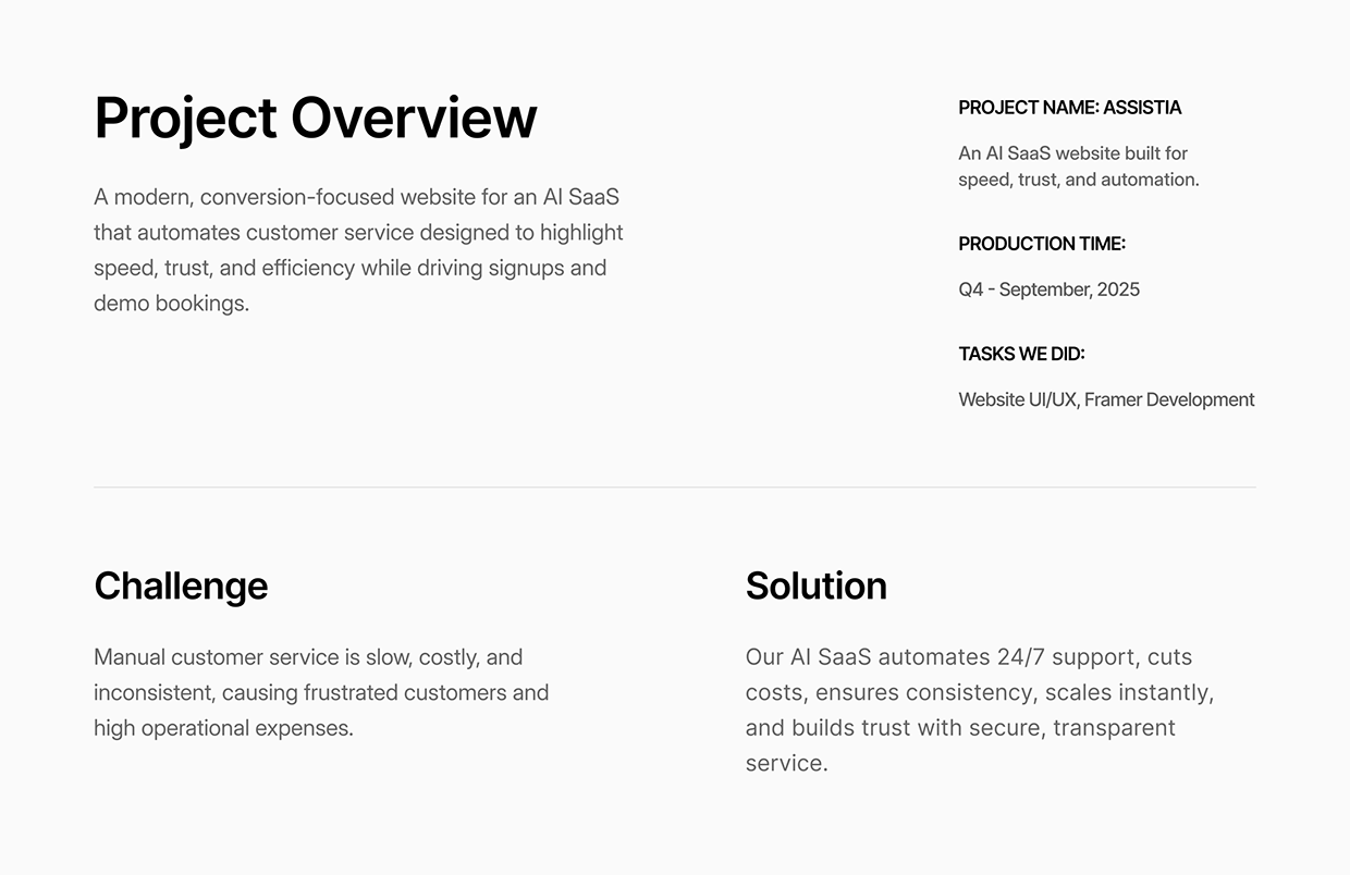 Assistia - AI Startup & SaaS Website UI/UX Design Image 0