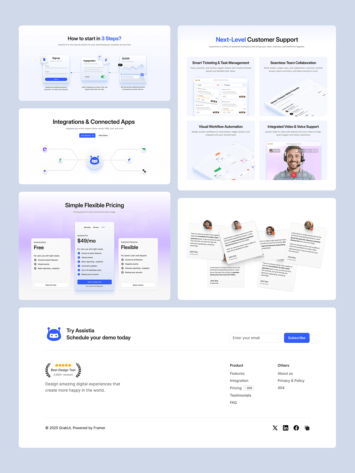 Assistia - AI Startup & SaaS Website UI/UX Design Image 10