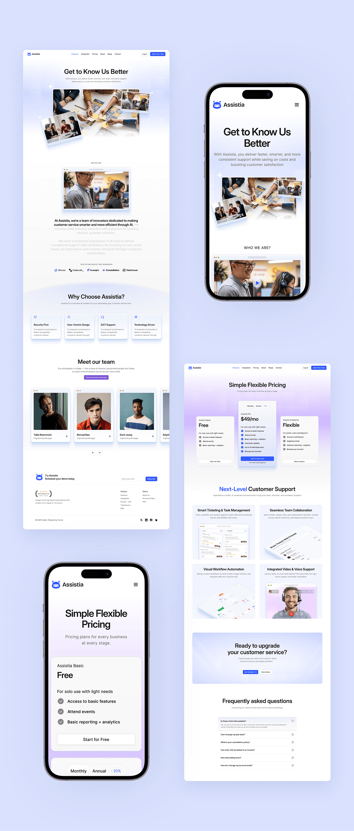 Assistia - AI Startup & SaaS Website UI/UX Design Image 11