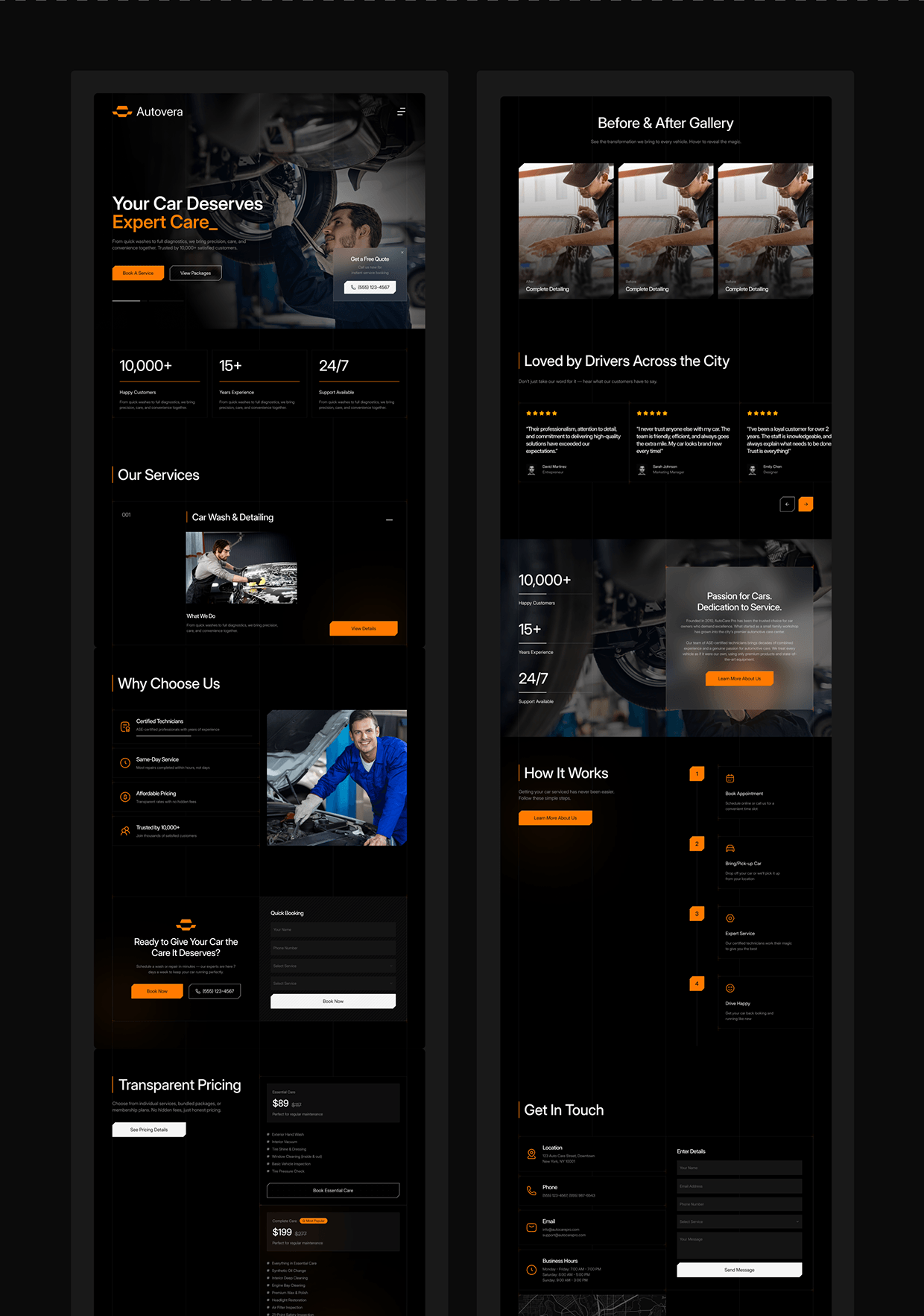 Autovera: Premium Car Wash & Repair UI Image 8