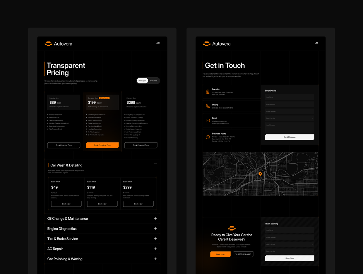 Autovera: Premium Car Wash & Repair UI Image 12