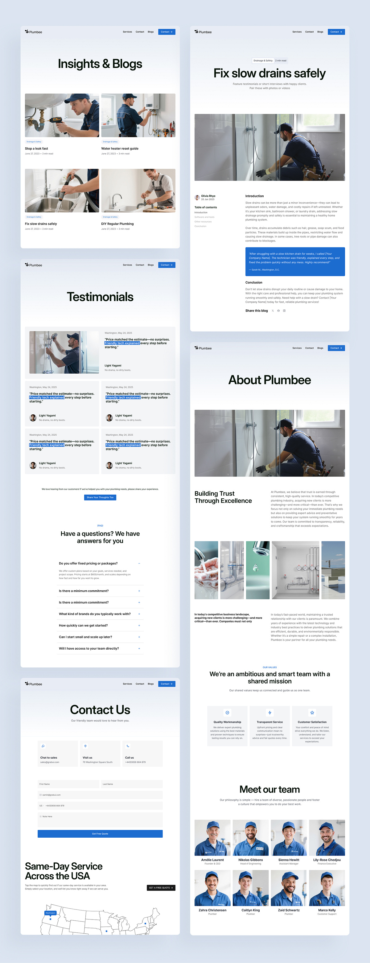 Plumbee Template - Full Project Overview Image 4