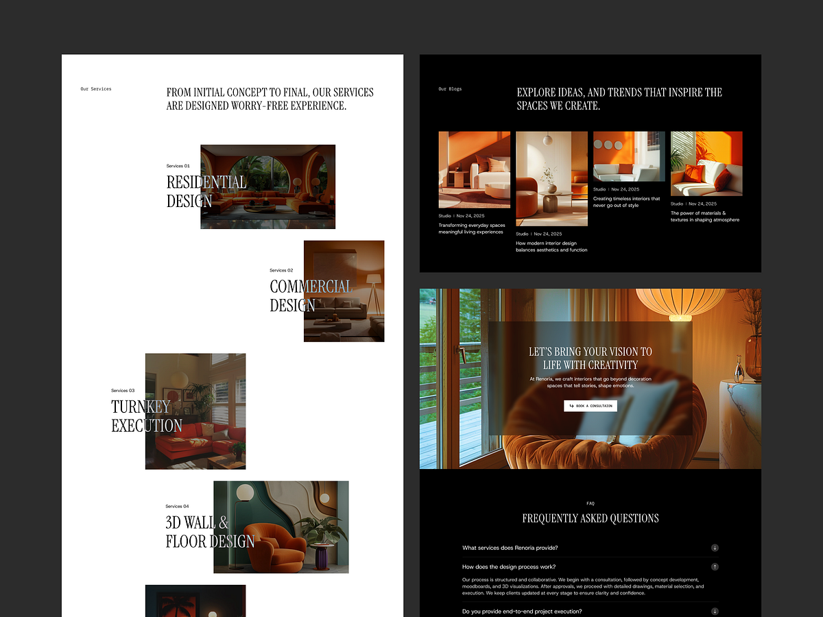 Renoria — Architecture & Interior Framer Template Image 1