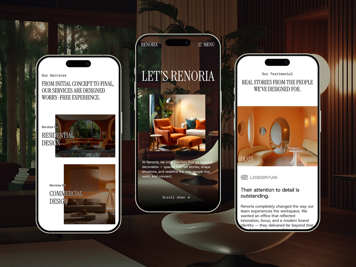 Renoria — Mobile Responsive Architecture Template