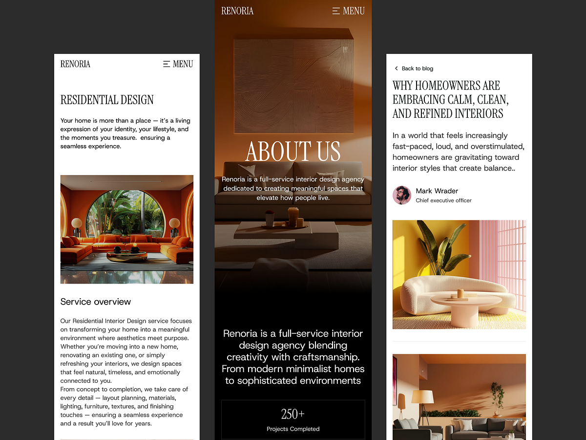 Renoria — Mobile Responsive Architecture Template Image 1