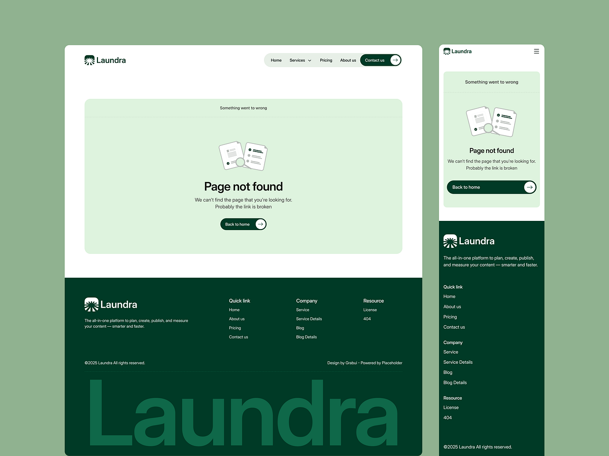 Laundra - Services & Inner Pages UI Layouts Image 4