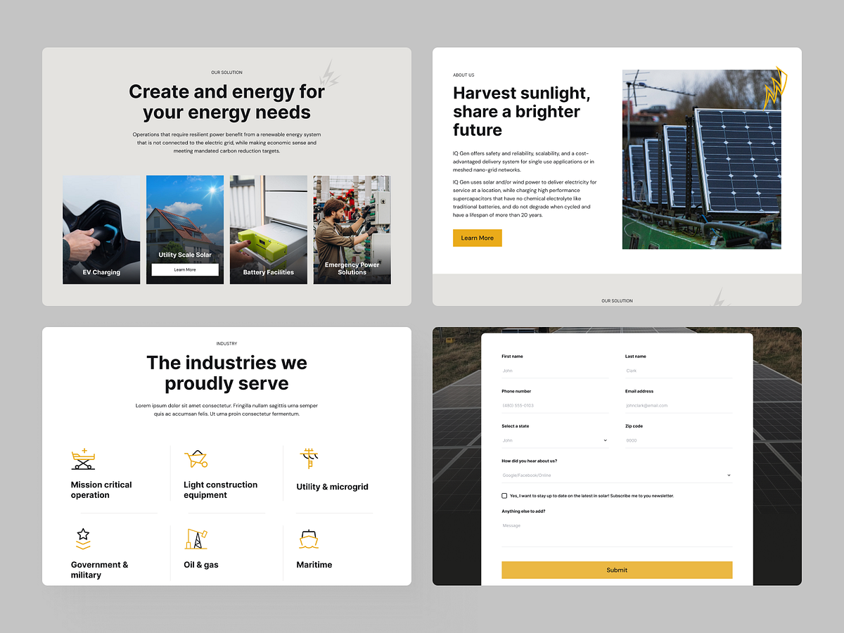 IQ ZEN – Solar & Renewable Energy Website Redesign ☀️ Image 0