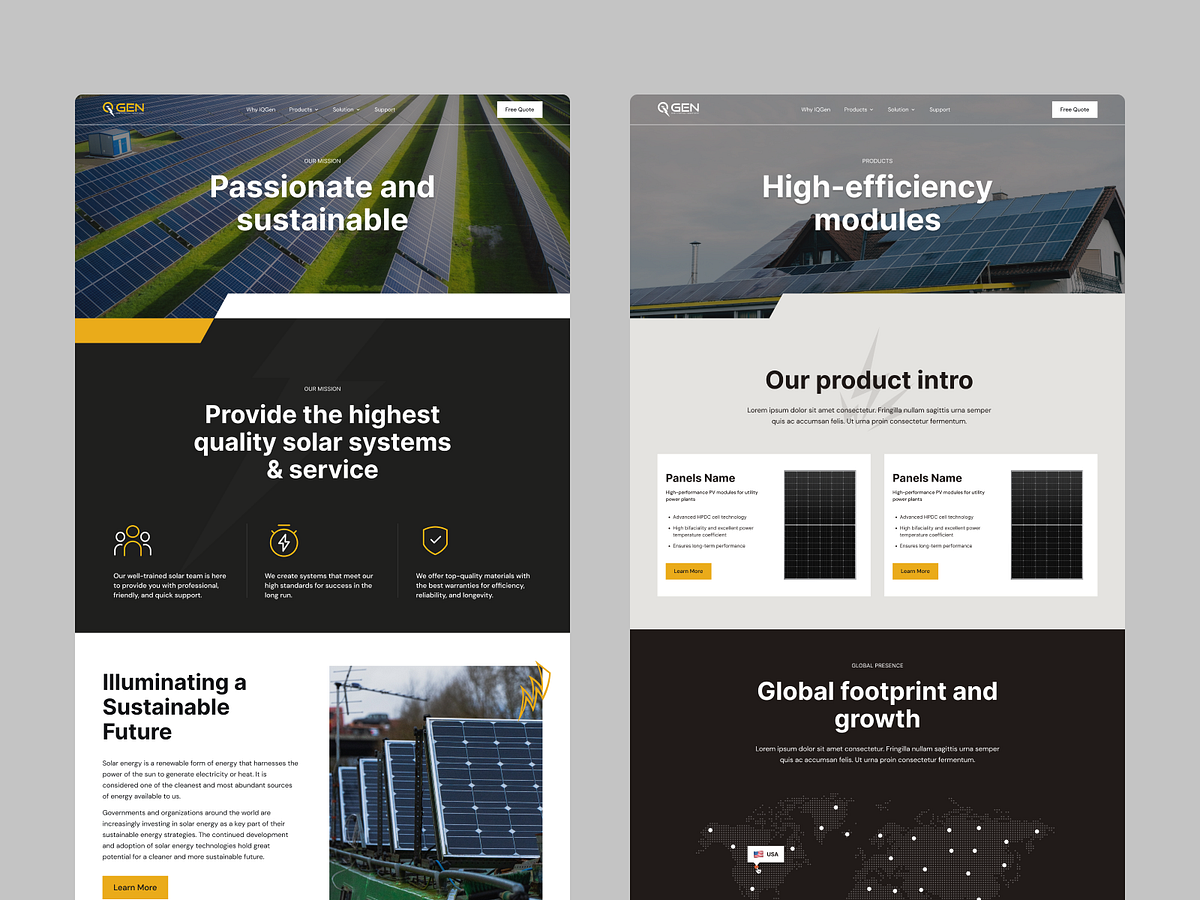 IQ ZEN – Service Details & Inner Page Layouts 📄 Image 1