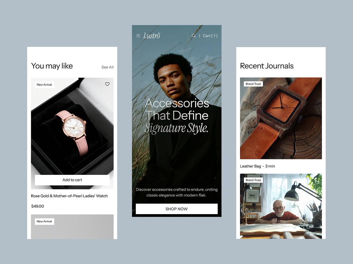 Mobile-First Shopping Experience - Lustro Template Image 0