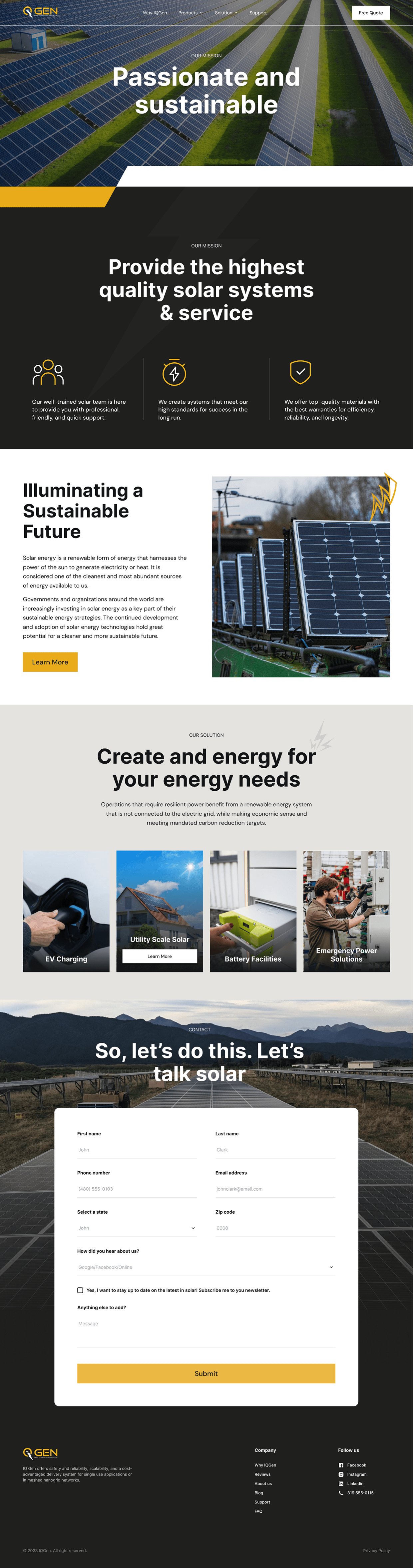 IQ ZEN — Solar Energy Website Redesign ☀️ Image 1
