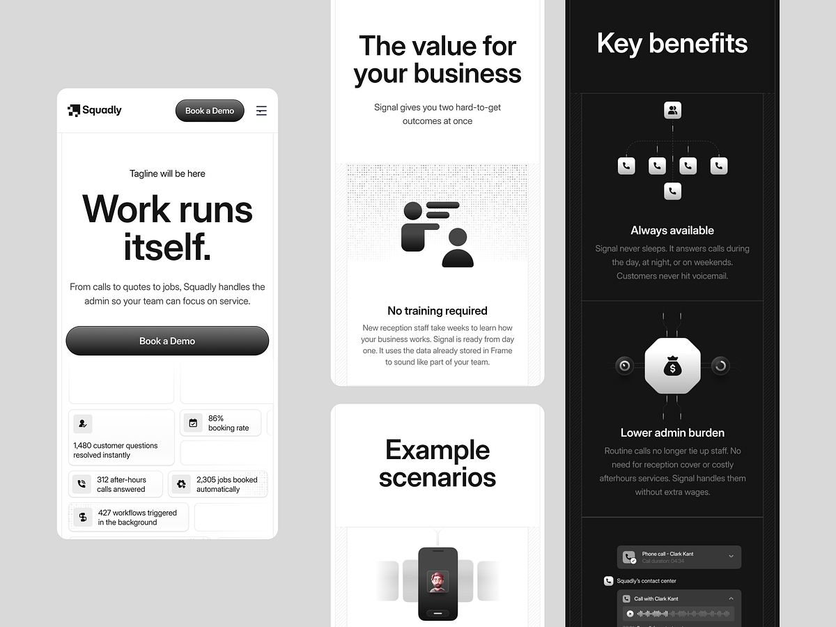 Squadly Mobile App & Responsive Web UI Image 1