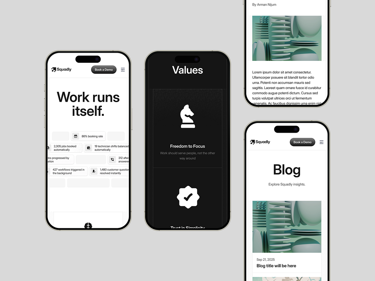 Squadly Mobile App & Responsive Web UI Image 3