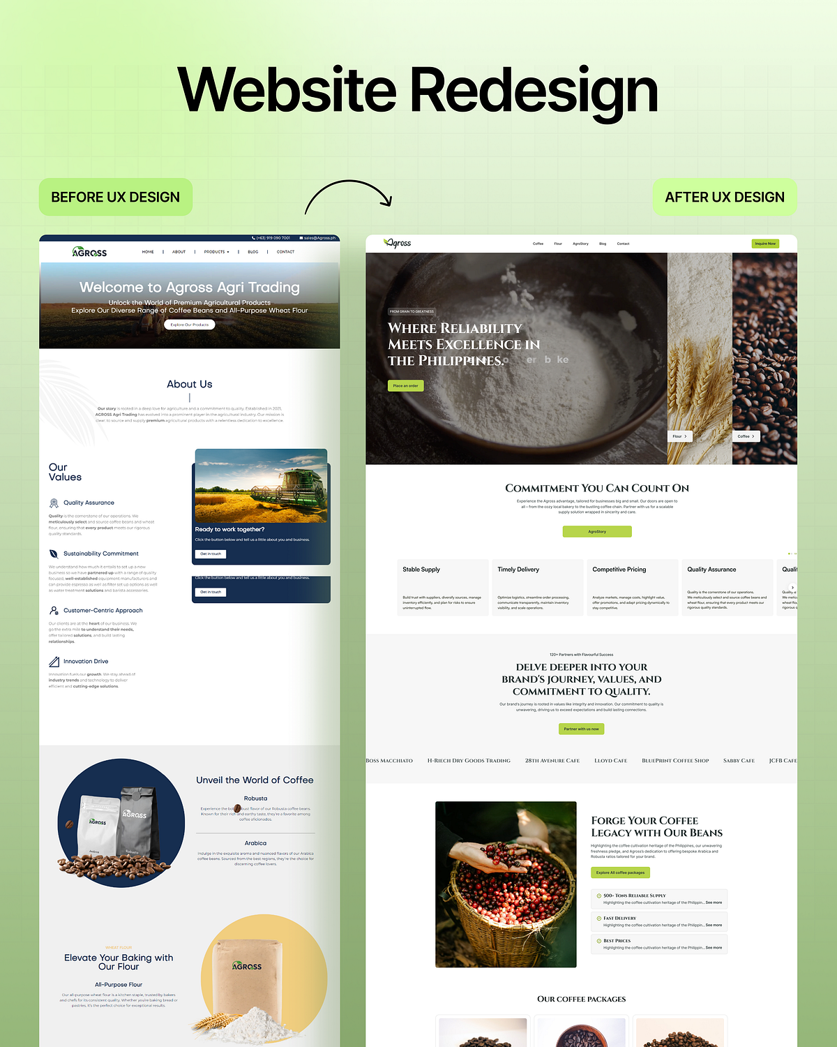 AGross Website Redesign — Modern eCommerce Experience