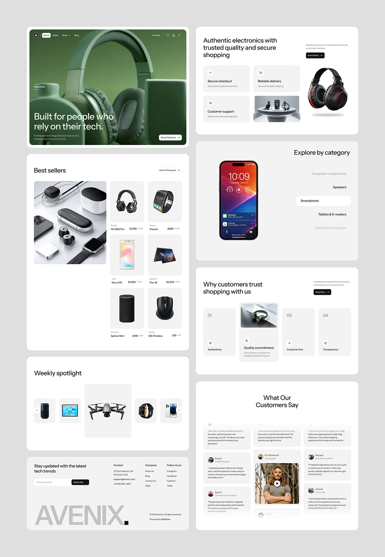 Avenix — Modern E-Commerce Website Design Image 10