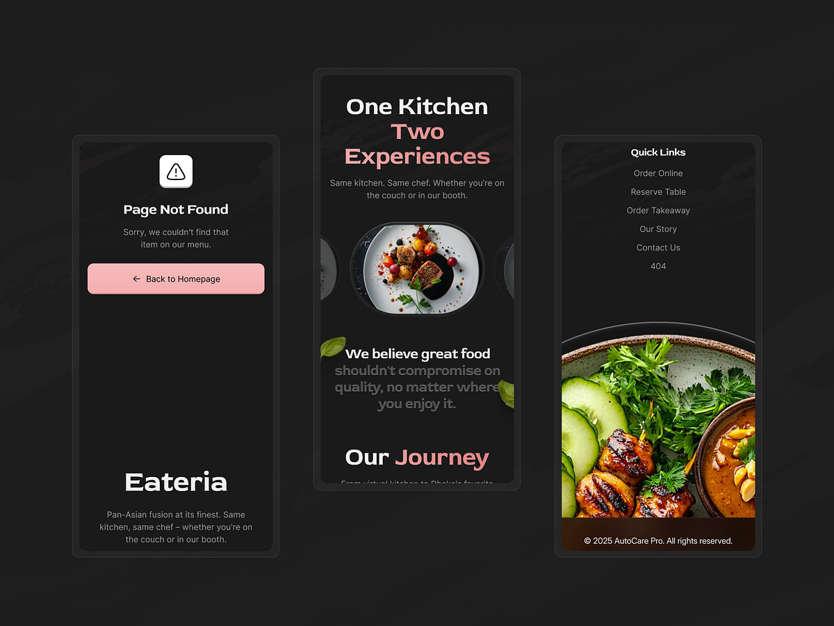 Eateria - Responsive Website Experience Image 1
