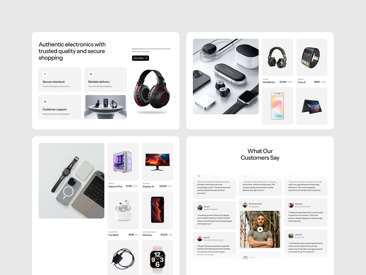 Avenix — E-Commerce UI Kit & Website Design Image 2