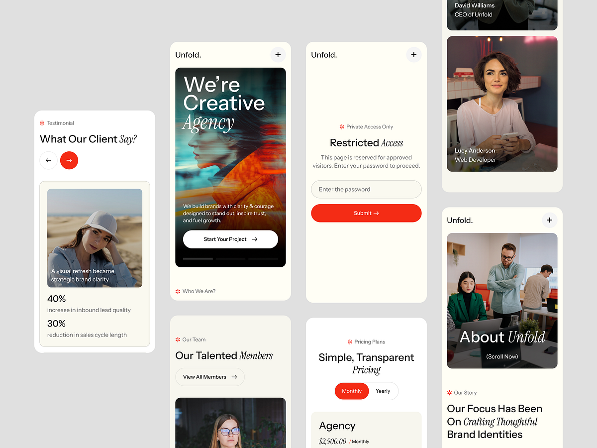 Unfold - Flawless Responsive Web Design & Mobile UI Image 2