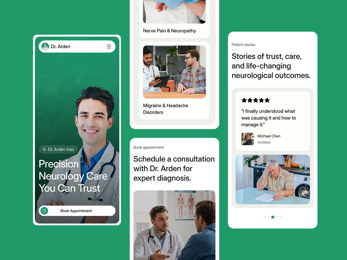 Dr. Arden - Responsive Healthcare Web Experience