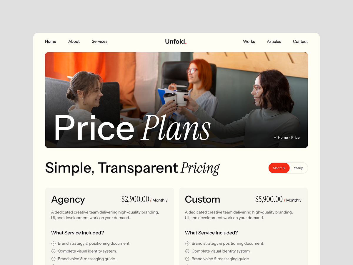 Unfold Template - Key Pages Crafted to Convert Image 0